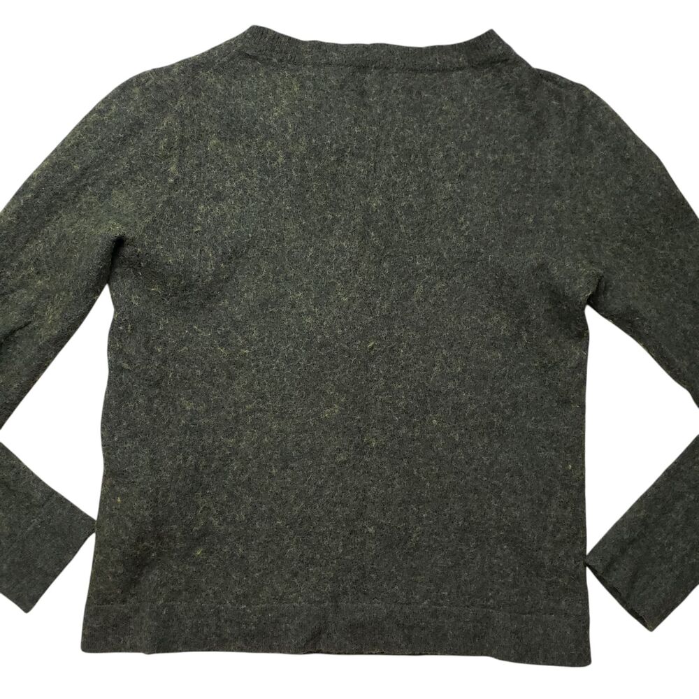 J Crew Teddie Sweater Womens Small Green Wool Blend Pullover - Picture 9 of 9